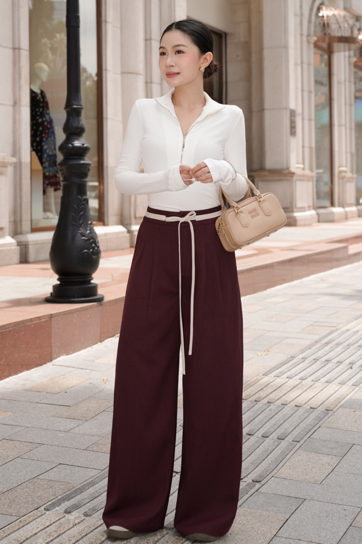 Quần Phối Cạp Nhỏ Đính Dây