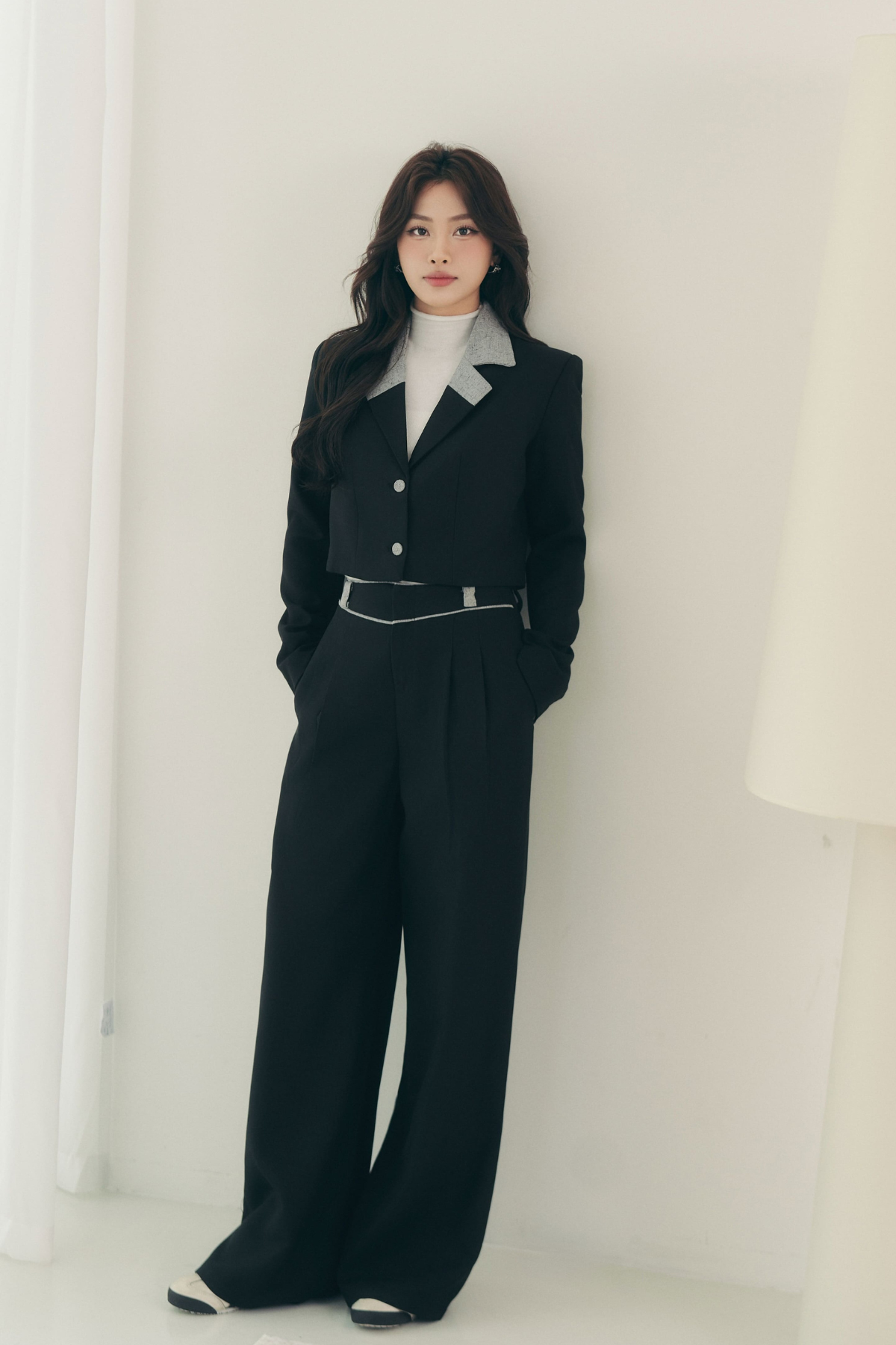 Set Vest Phối Cổ