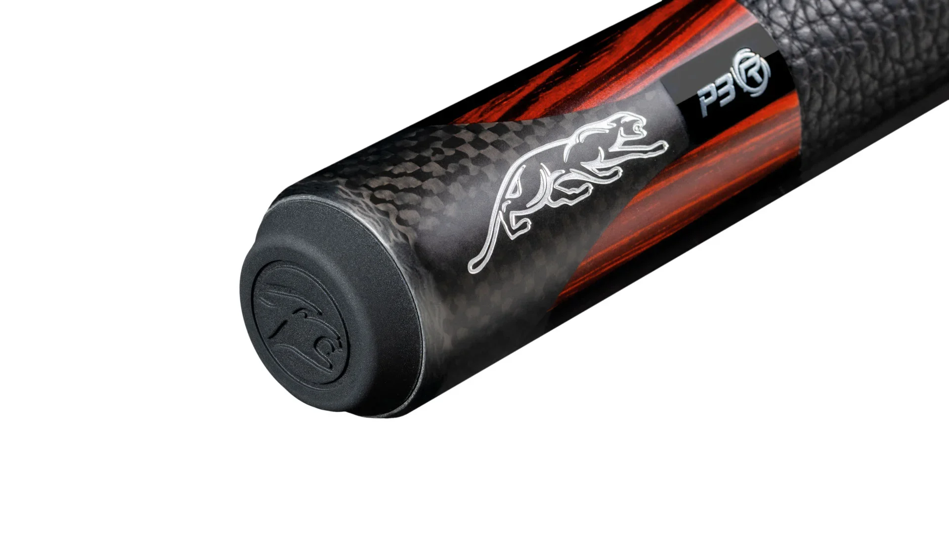 Chuôi Predator P3 Revo Red Tiger Cue Matte Black & Rengas Stripes da Luxe