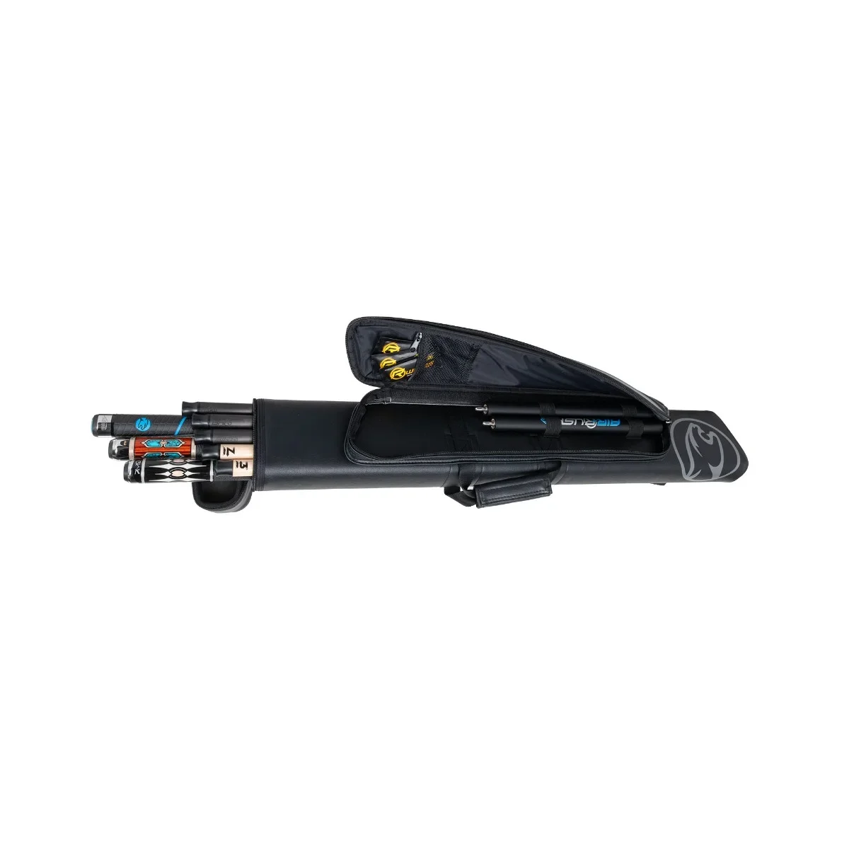 Bao đựng cơ Predator Roadline Đen / Xám cứng - 3 chuôi 5 ngọn