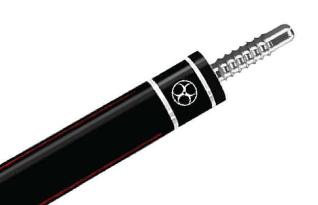 Chuôi cơ Poison Maelith 01 Đen / Đỏ - Tay trơn