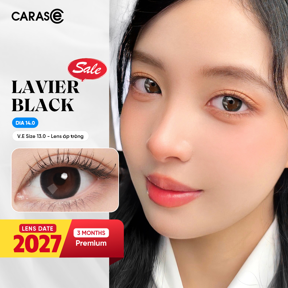 [1 Chiếc] - KÍNH ÁP TRÒNG 3 THÁNG - LAVIER BLACK