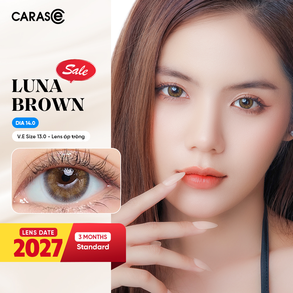 [1 Chiếc] - KÍNH ÁP TRÒNG 3 THÁNG - LUNA BROWN