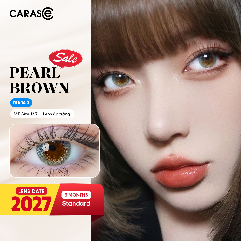 [1 Chiếc] - KÍNH ÁP TRÒNG 3 THÁNG - PEARL BROWN