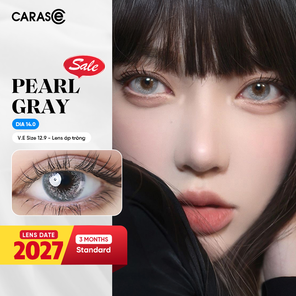 [1 Chiếc] - KÍNH ÁP TRÒNG 3 THÁNG - PEARL GRAY