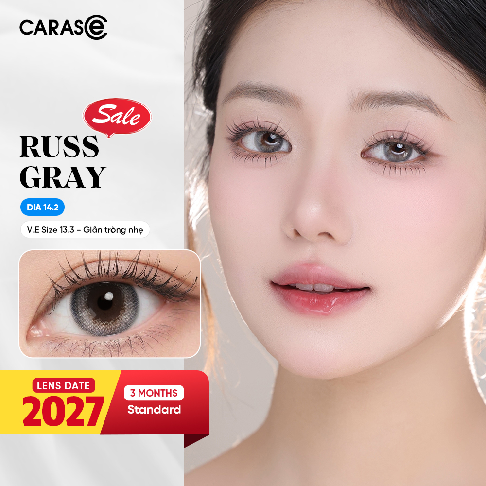 [1 Chiếc] - KÍNH ÁP TRÒNG 3 THÁNG - RUSS GRAY