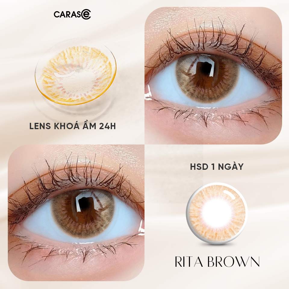 [1 Chiếc] - Kính áp tròng 1 ngày - RITA BROWN