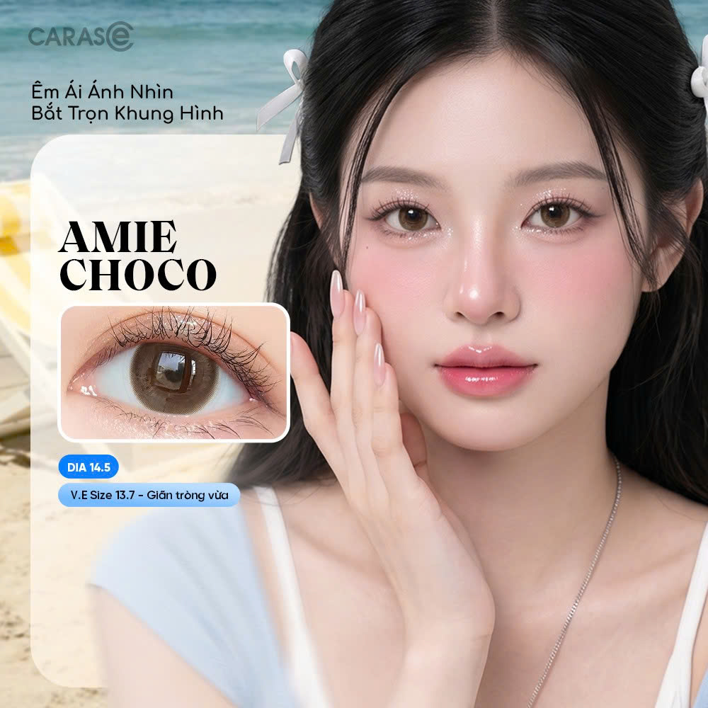 [1 Chiếc] - Kính áp tròng 3 tháng - AMIE CHOCO PREMIUM