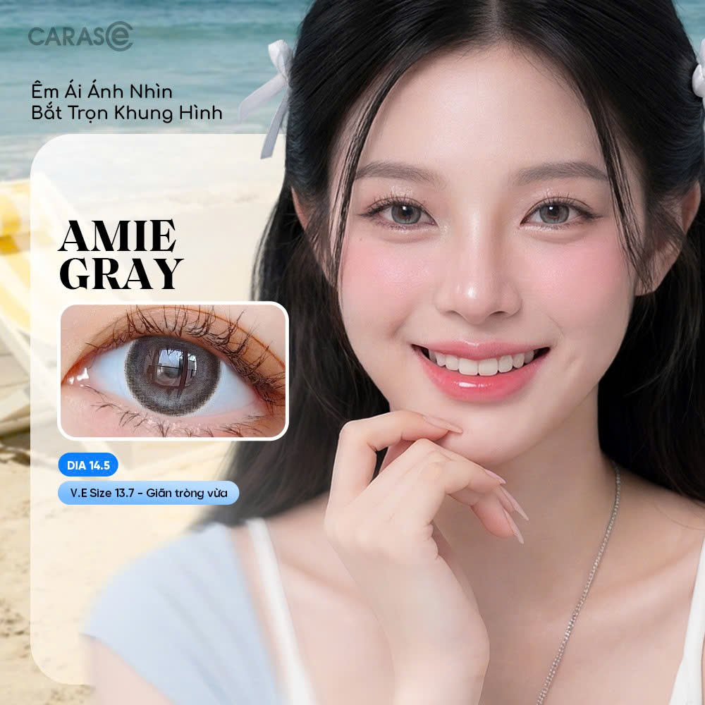 [1 Chiếc] - Kính áp tròng 3 tháng - AMIE GRAY PREMIUM