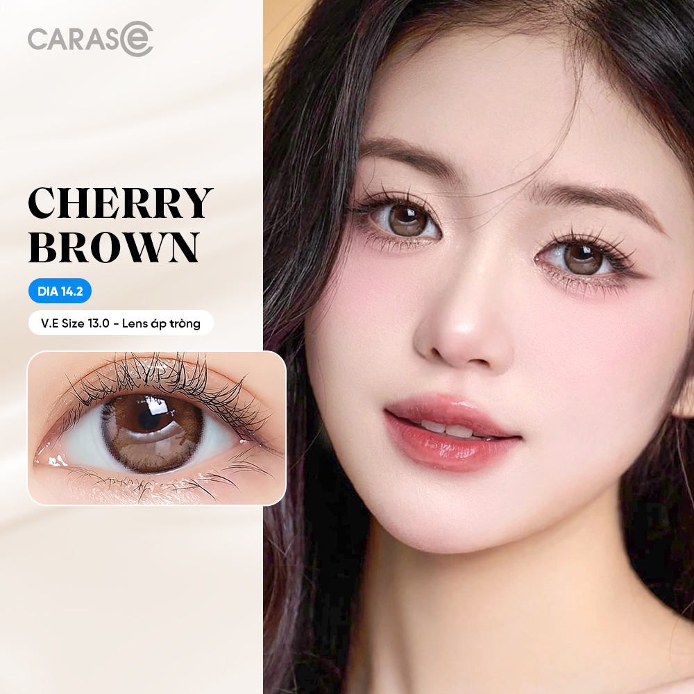 [1 Chiếc] - Kính áp tròng 3 tháng - CHERRY BROWN STANDARD
