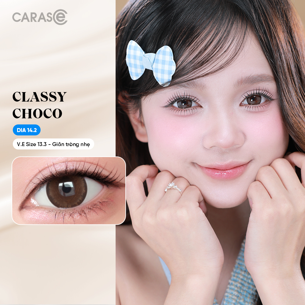 [1 Chiếc] - Kính áp tròng 3 tháng - CLASSY CHOCO BASIC