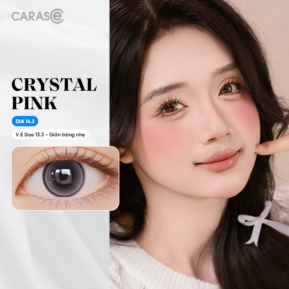 [1 Chiếc] - Kính áp tròng 1 tháng - CRYSTAL PINK