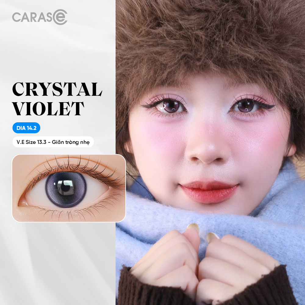 [1 Chiếc] - Kính áp tròng 1 tháng - CRYSTAL VIOLET