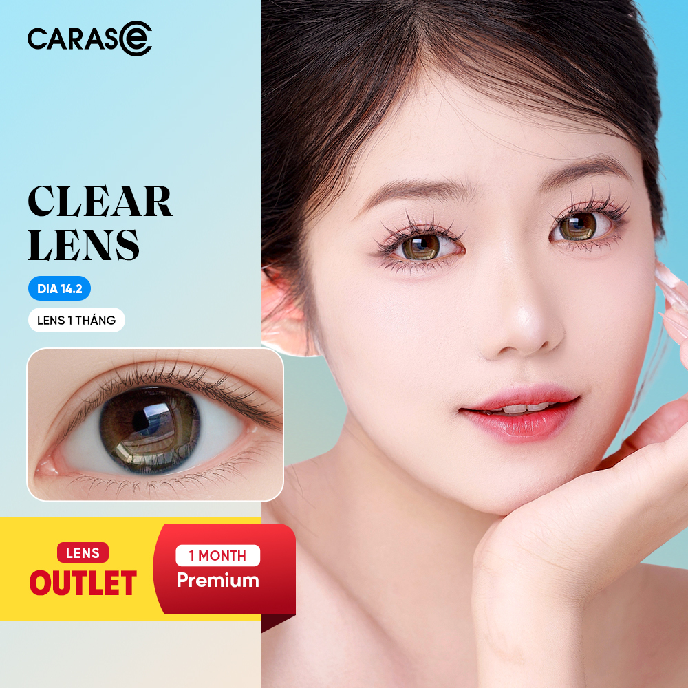[1 CHIẾC] - Kính Áp Tròng 1 tháng - TRONG SUỐT PREMIUM