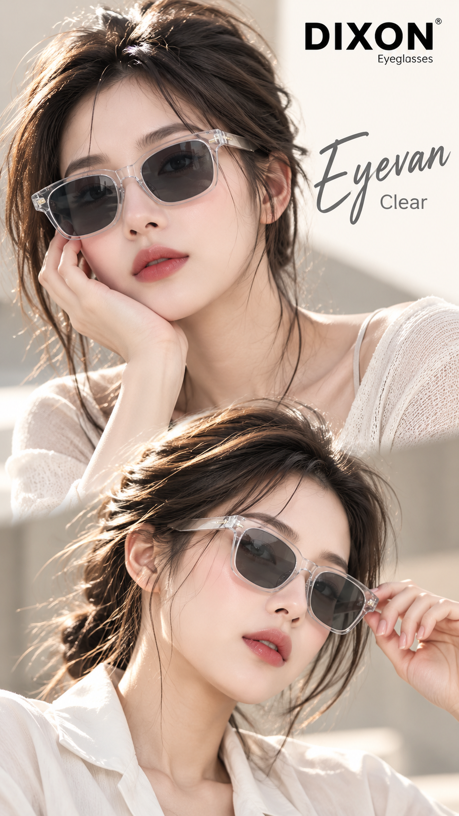 Gọng kính nhựa Eyevan Clear (Acerate)
