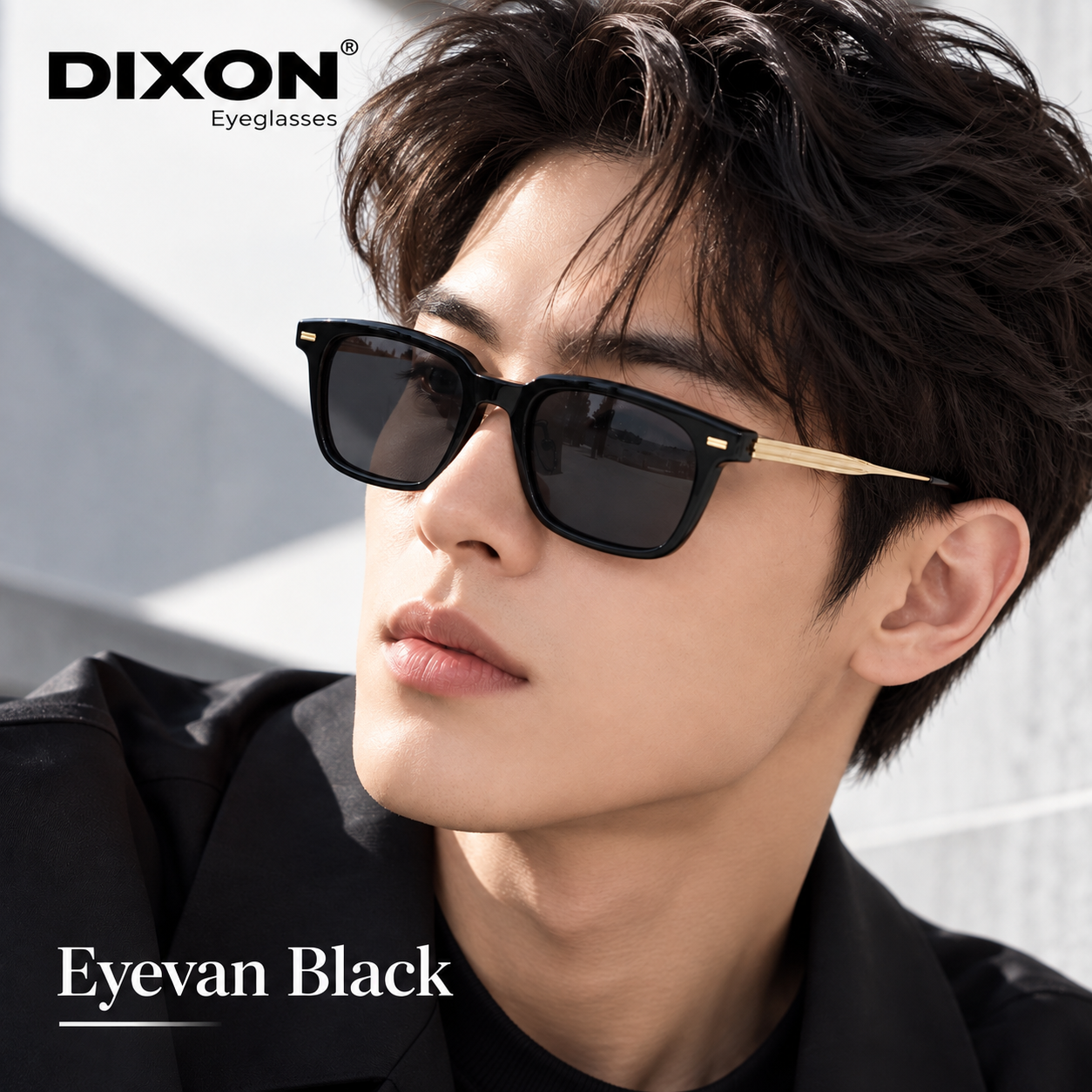 Gọng nhựa Eyevan Black (Acerate)