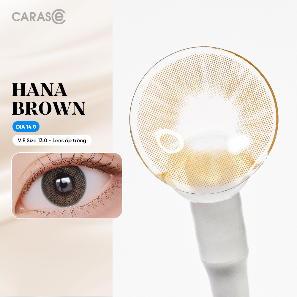 [1 Chiếc] - Kính áp tròng 1 tháng - HANA BROWN