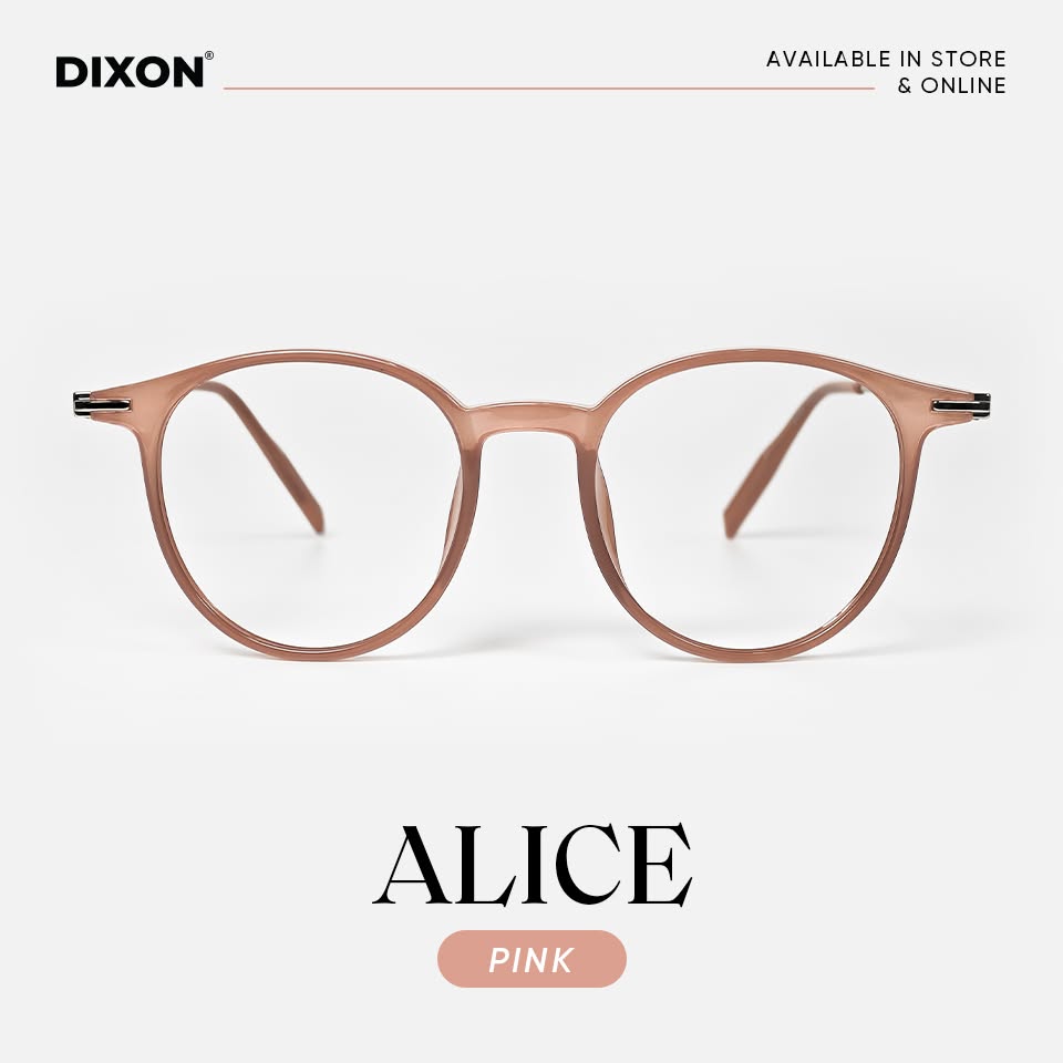 KÍNH GỌNG NHỰA ALICE Pink Ver A
