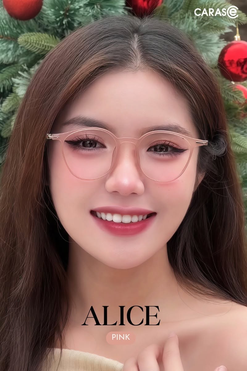 KÍNH GỌNG NHỰA ALICE Pink Ver A