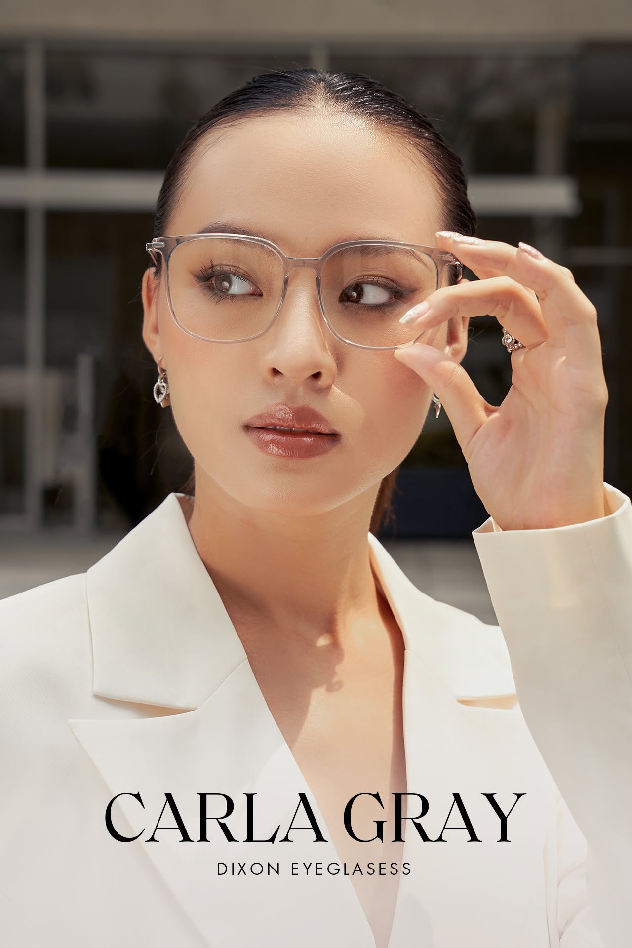 KÍNH GỌNG NHỰA CARLA Gray Ver A