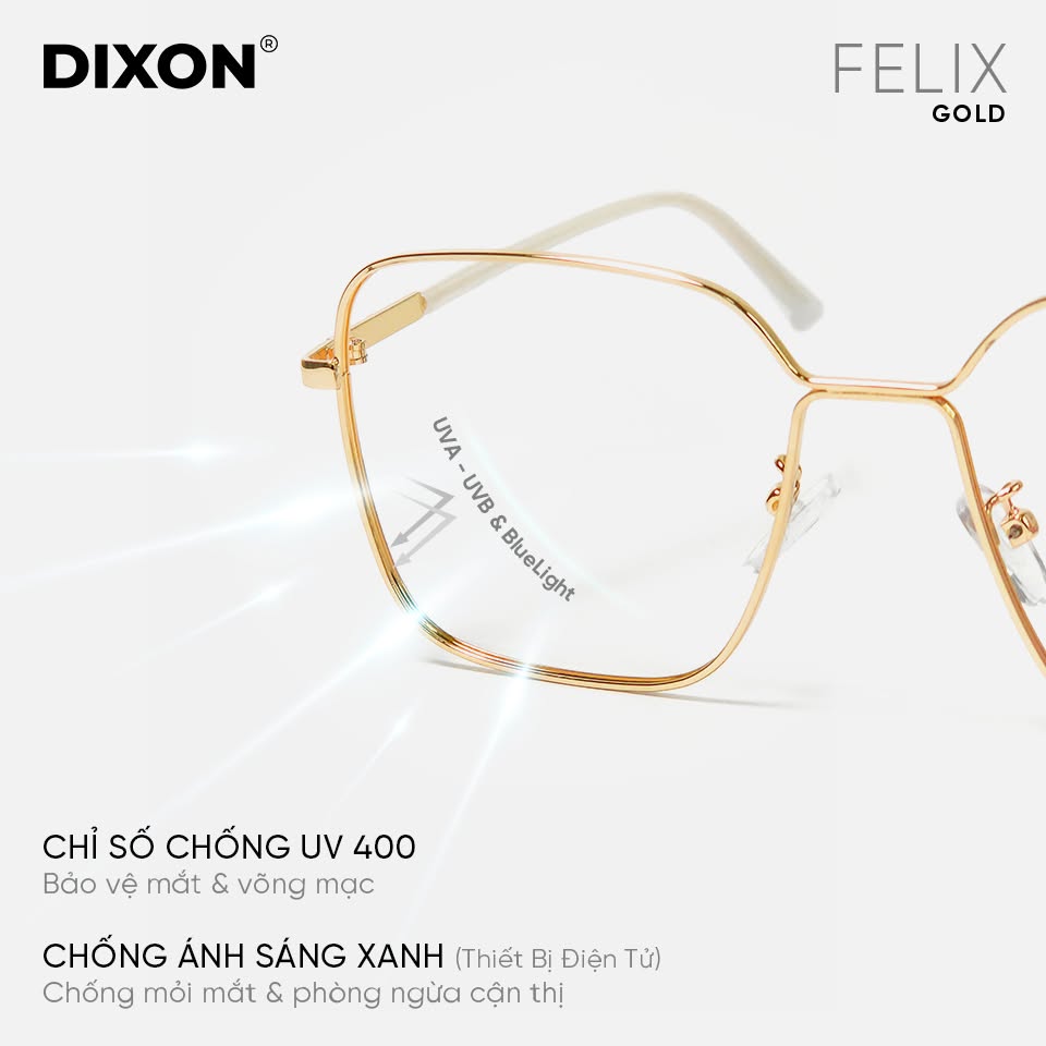 Kính gọng Kim loại FELIX Gold Ver A