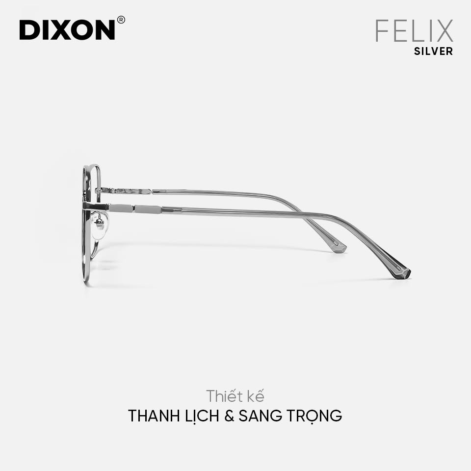 Kính gọng Kim loại FELIX Silver Ver A