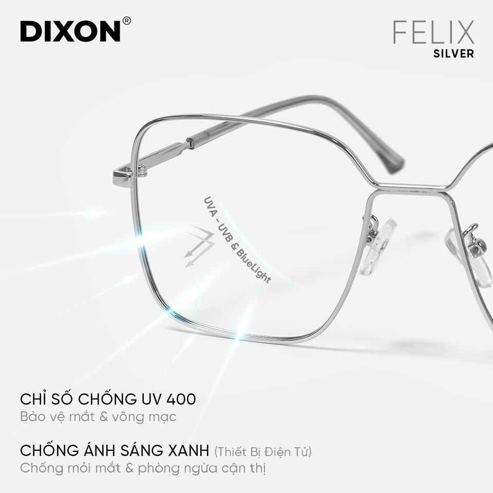 Kính gọng Kim loại FELIX Silver Ver A
