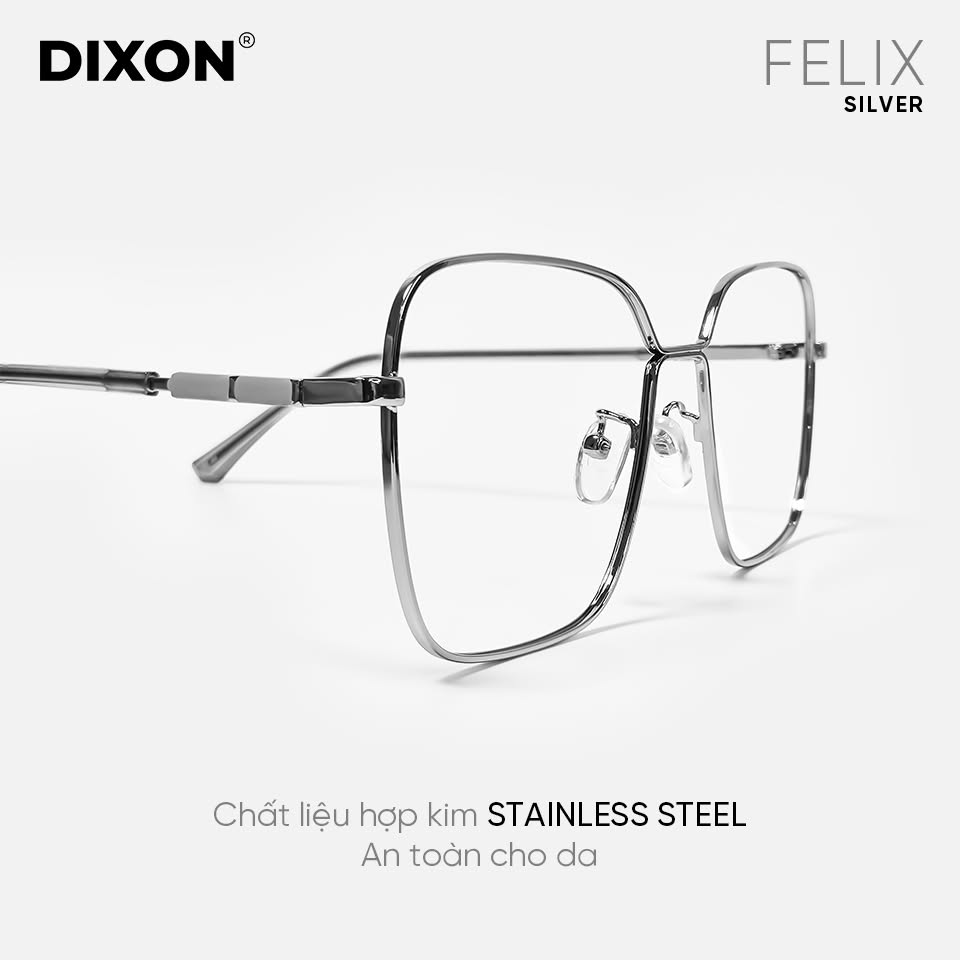 Kính gọng Kim loại FELIX Silver Ver A