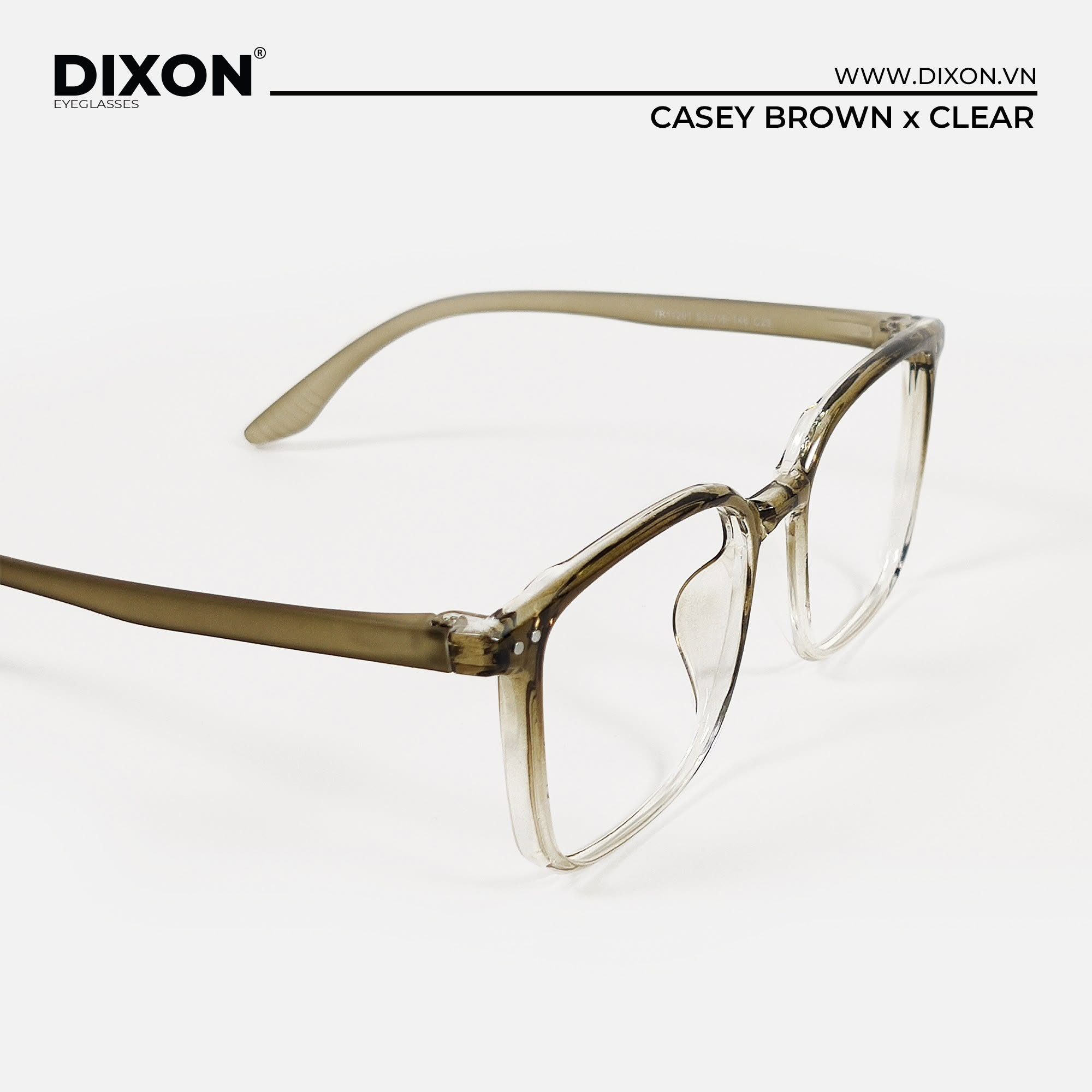 Kính gọng Nhựa CASEY Brown x Clear Ver A