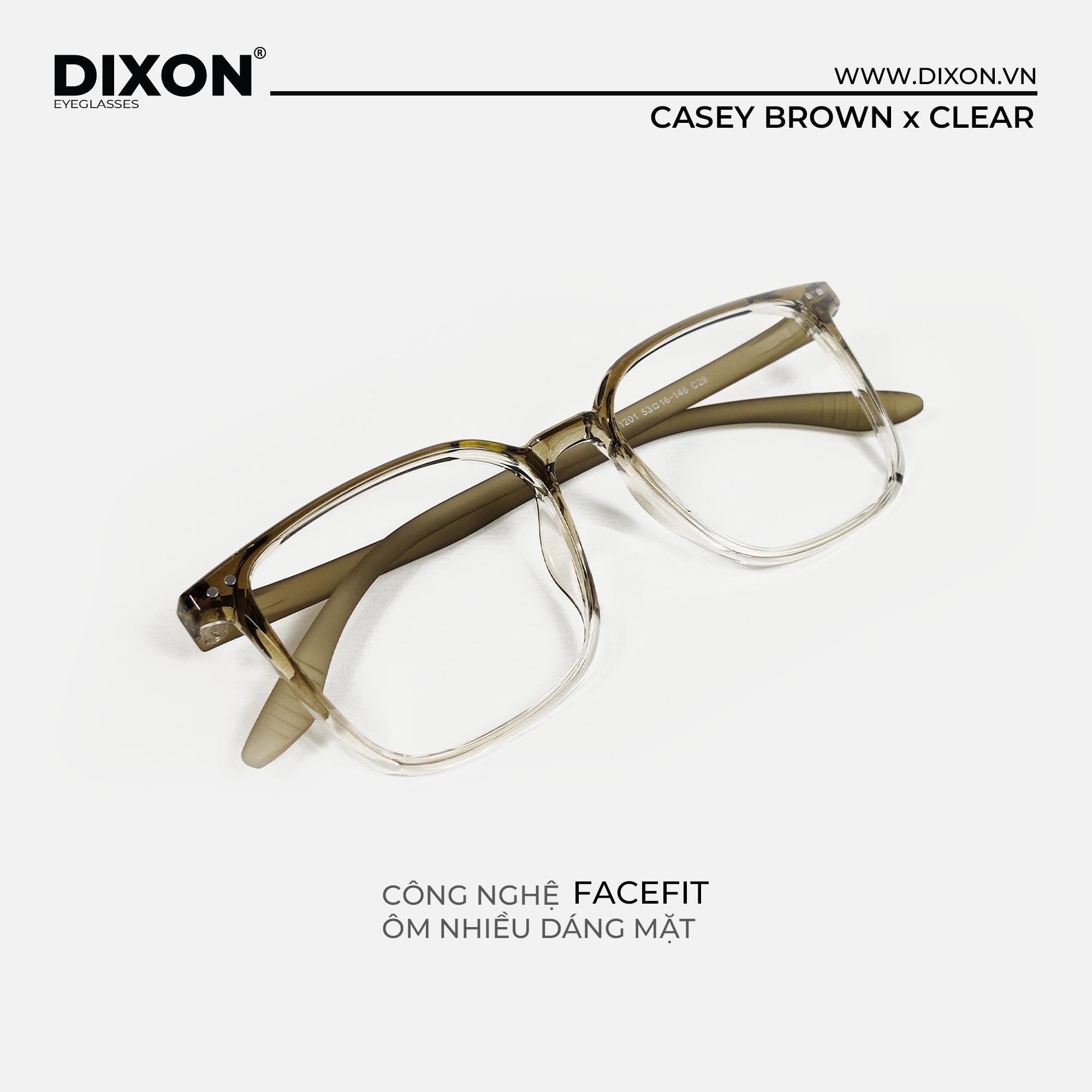 Kính gọng Nhựa CASEY Brown x Clear Ver A