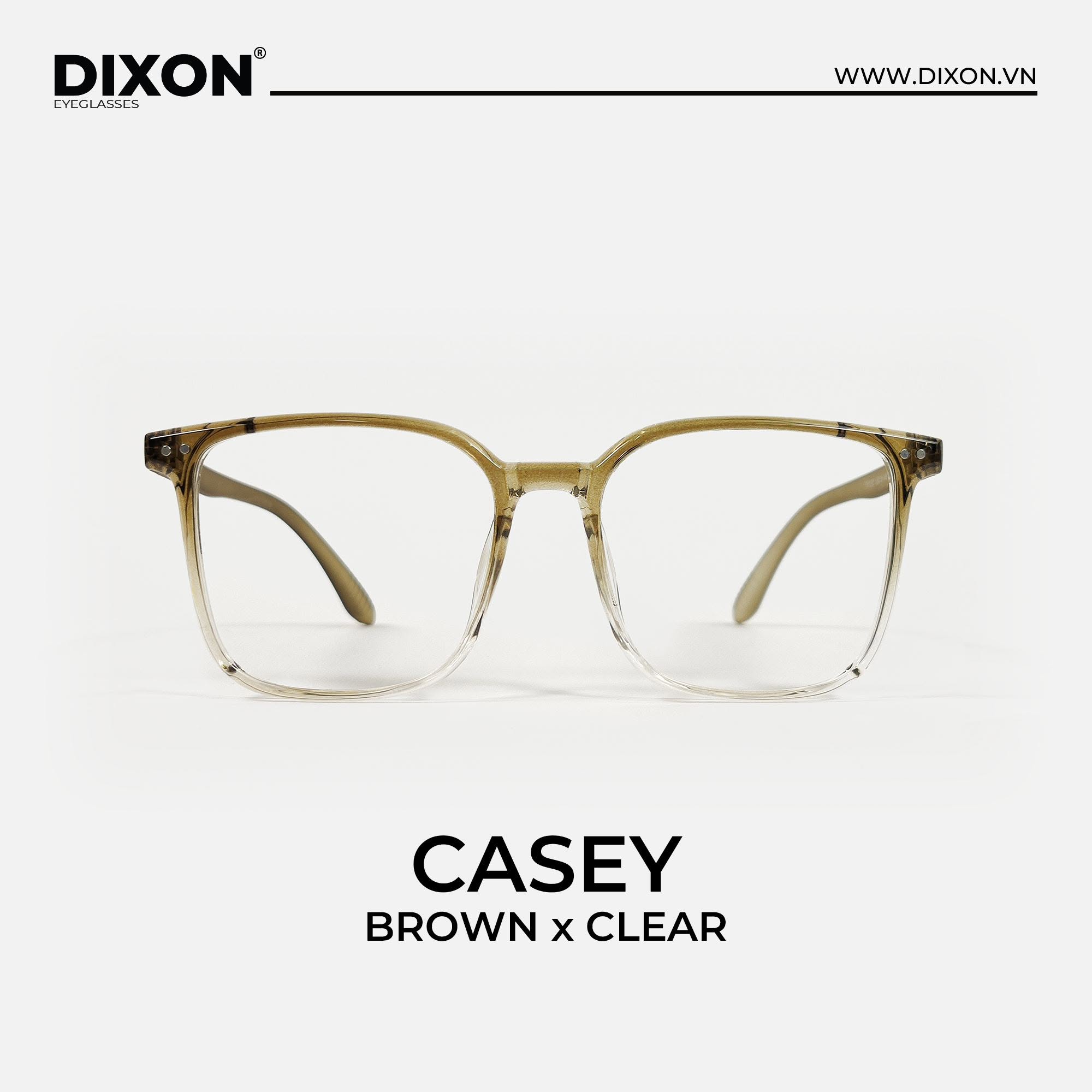 Kính gọng Nhựa CASEY Brown x Clear Ver A
