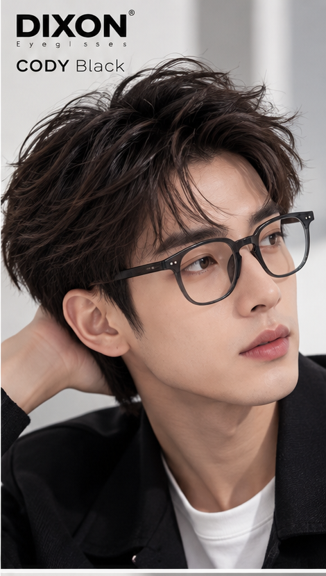 Kính gọng Nhựa CODY Black Ver A