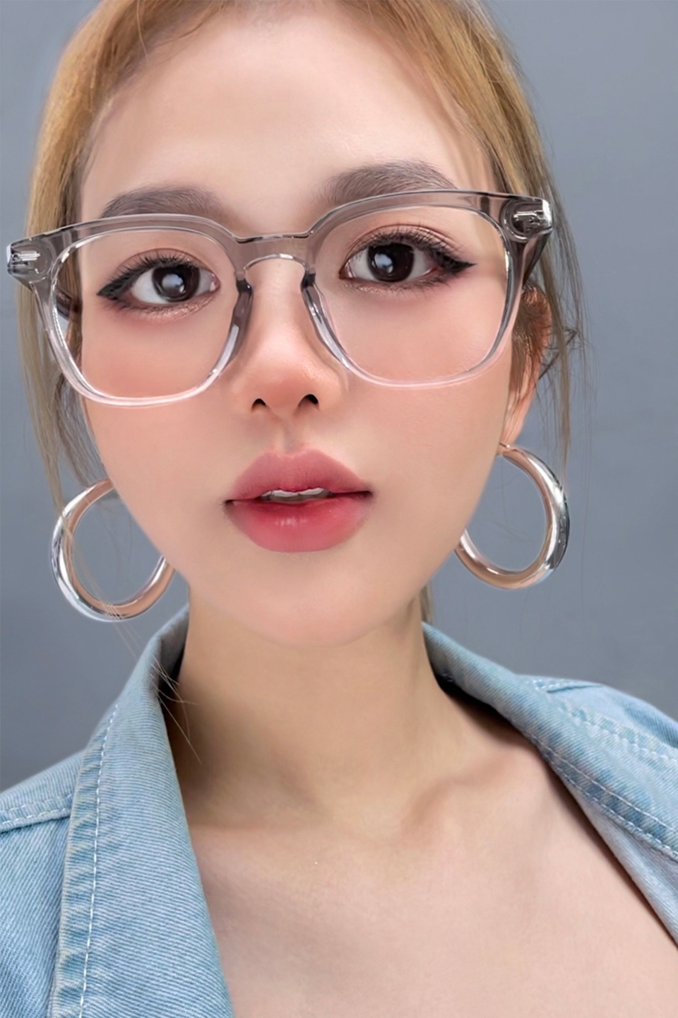 Kính gọng Nhựa COLLIN Gray x Clear Ver A