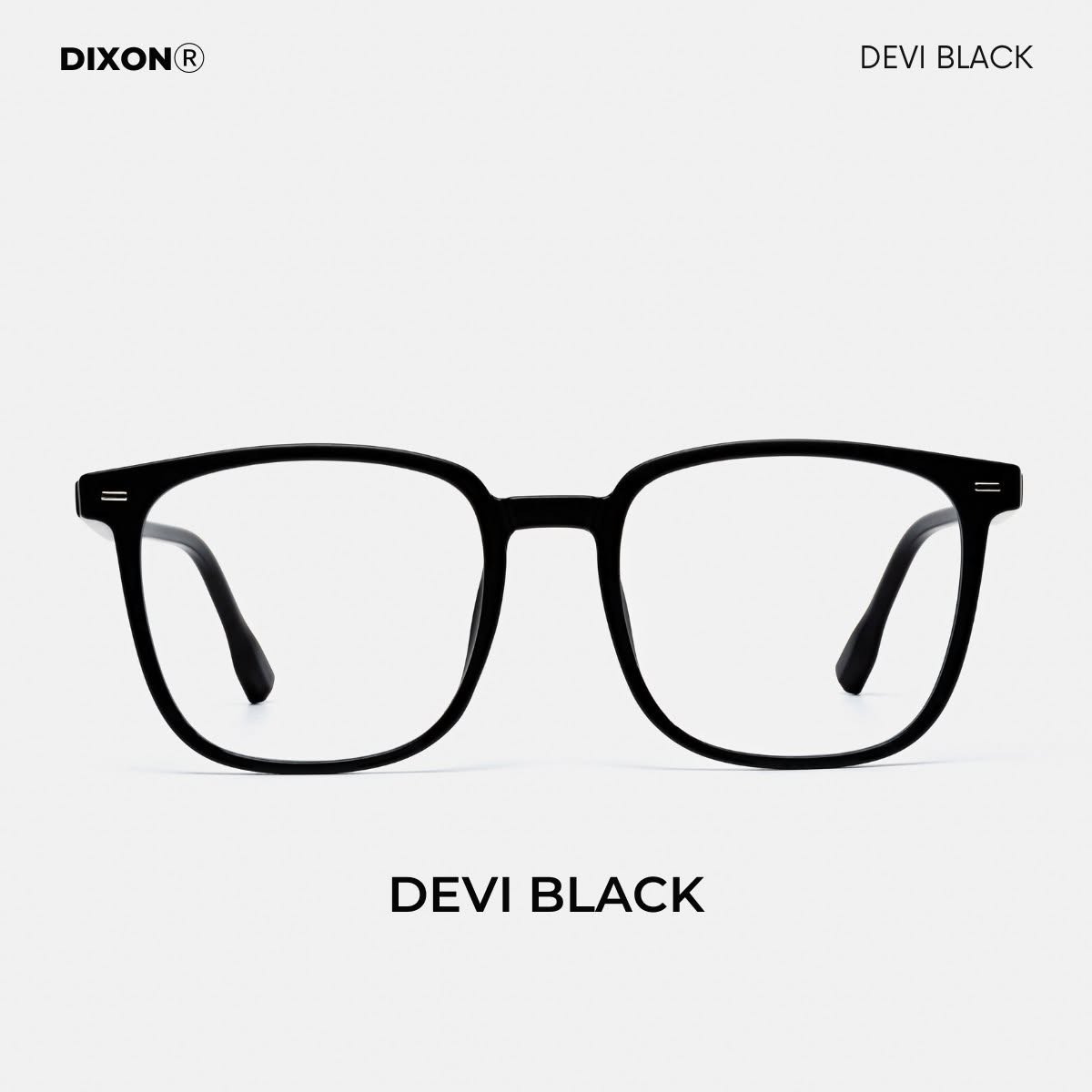 Kính gọng Nhựa DEVI Black Ver A