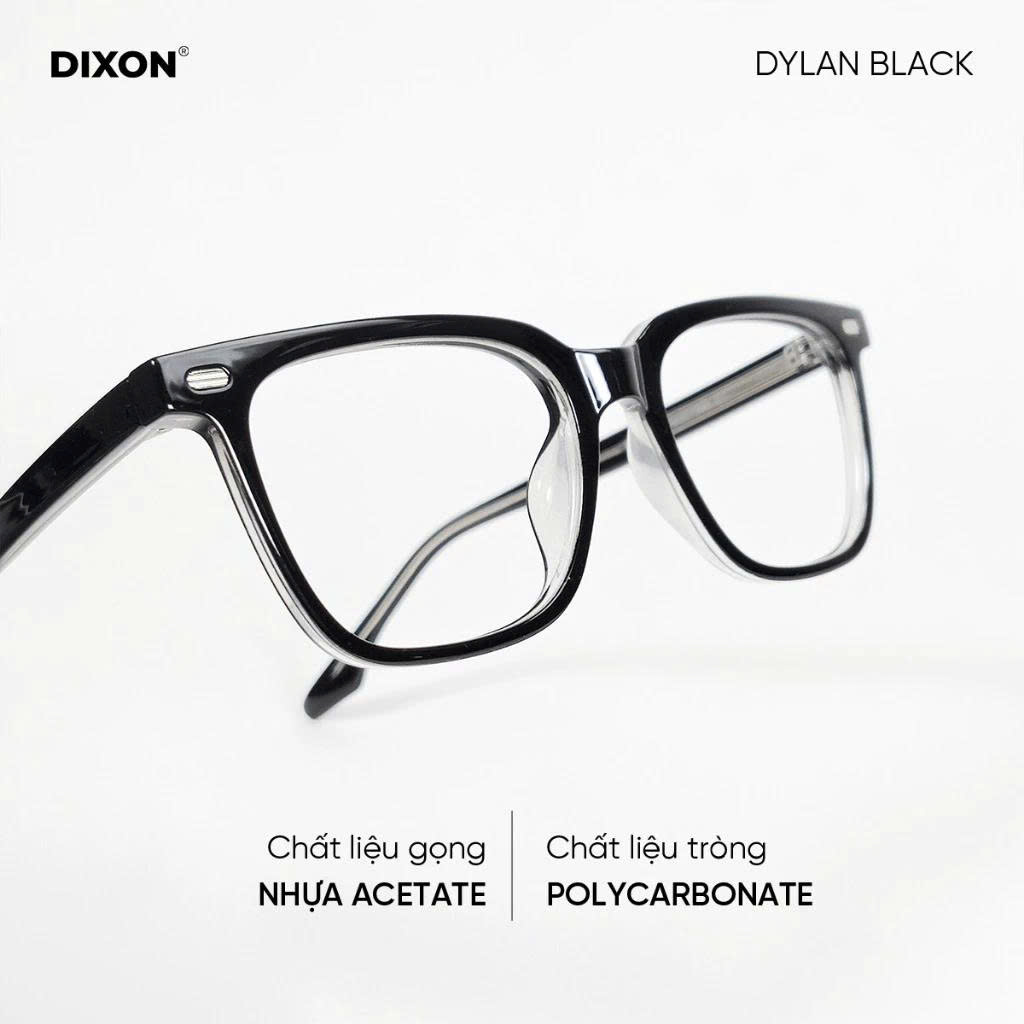 Kính gọng Nhựa DYLAN Black Ver A