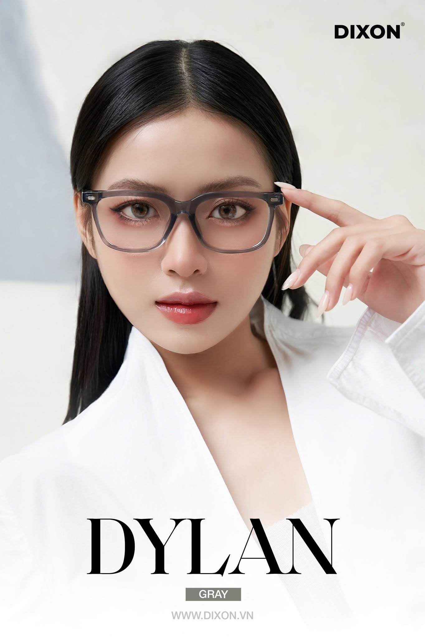 Kính gọng Nhựa DYLAN Gray Ver A