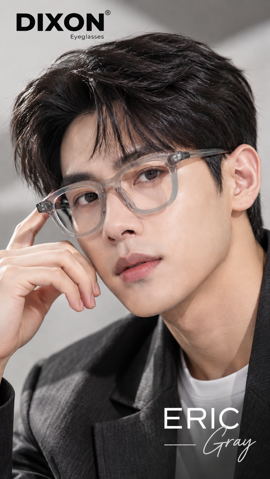 Kính gọng Nhựa ERIC Gray Ver A