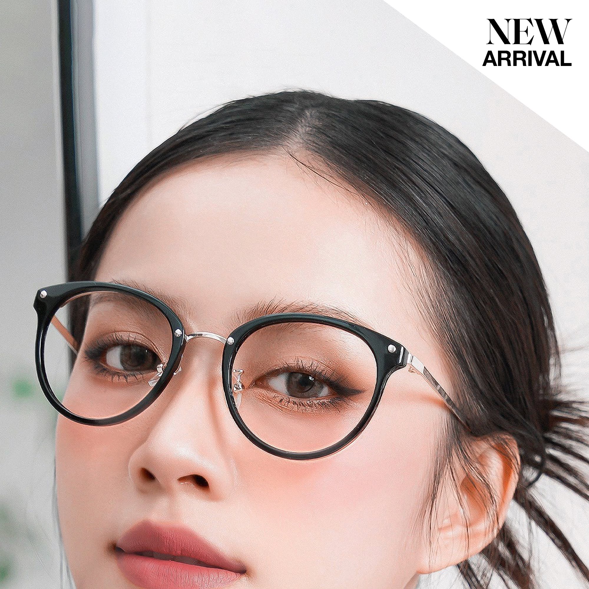 Kính gọng Nhựa FIONA BLACK Ver A