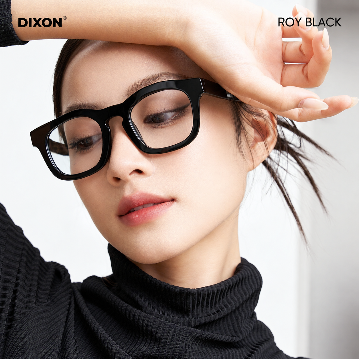 Kính gọng Nhựa ROY Black Ver A