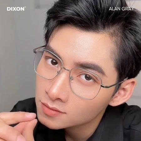 Kính gọng kim loại ALAN Gray Ver A
