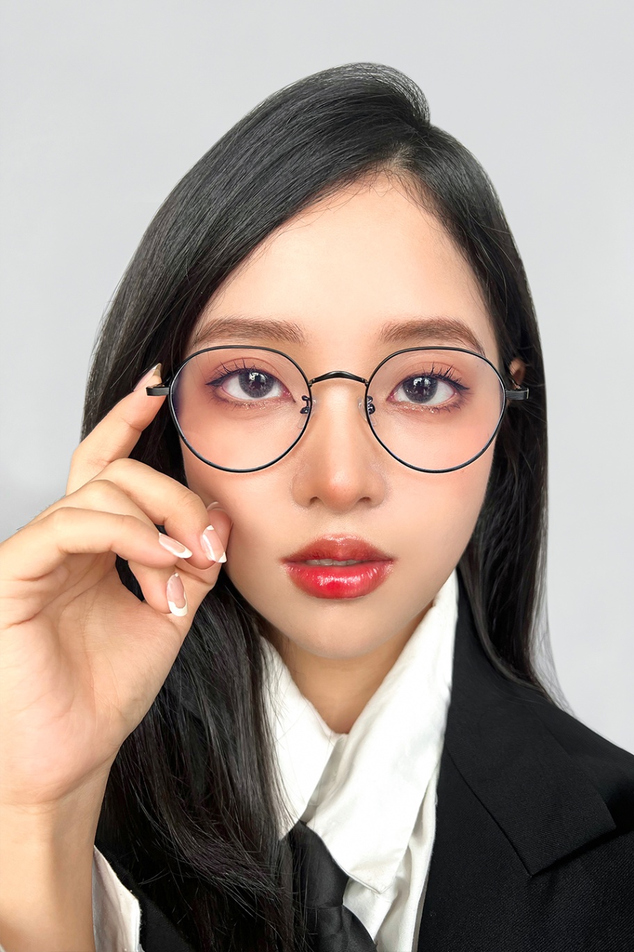 Kính gọng kim loại MINIZI MATTE BLACK Ver A
