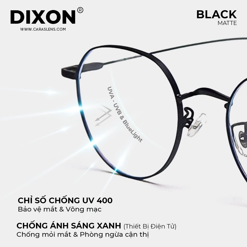 Kính gọng kim loại MINIZI MATTE BLACK Ver A