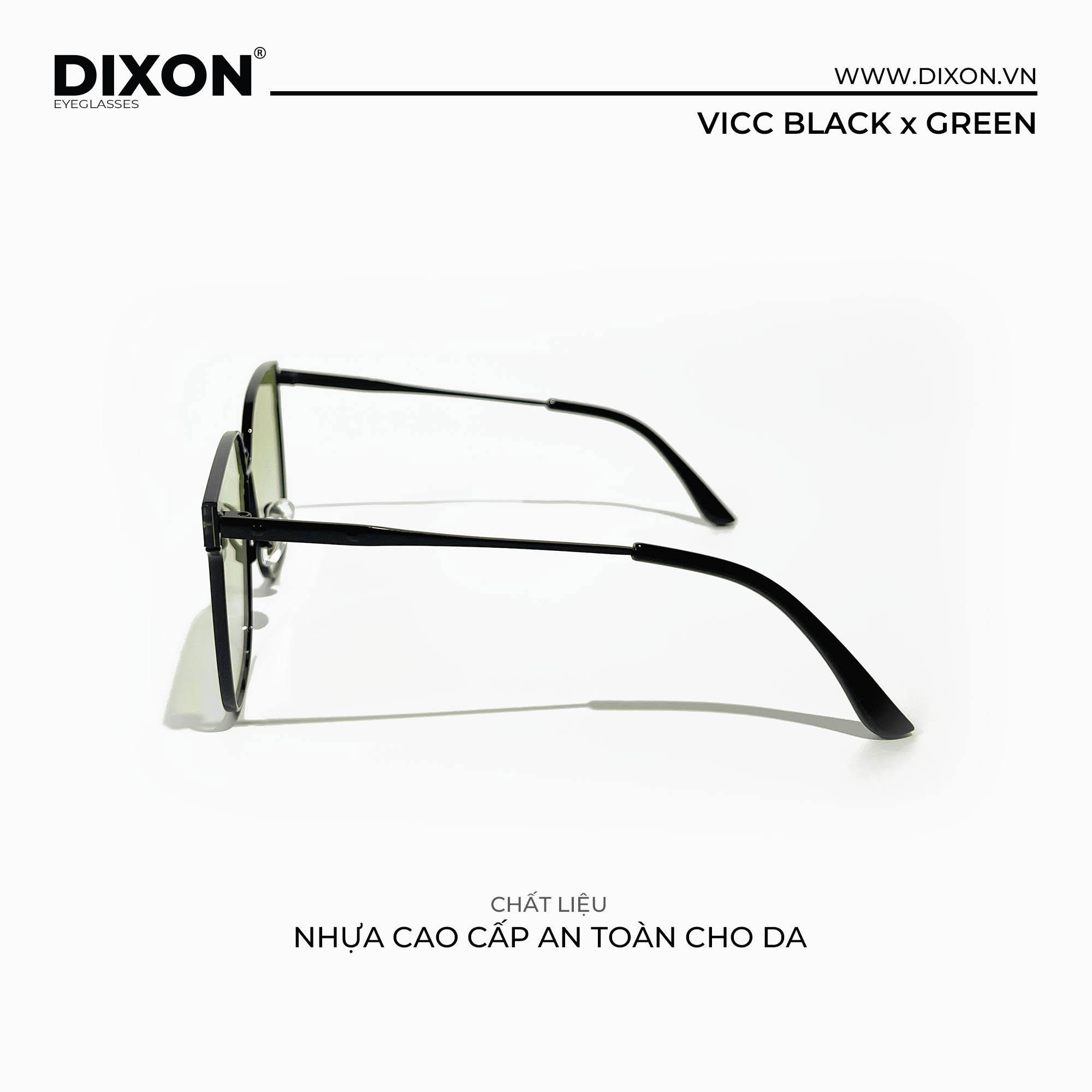 Kính mát Kim loại VICC BLack x Green Ver A