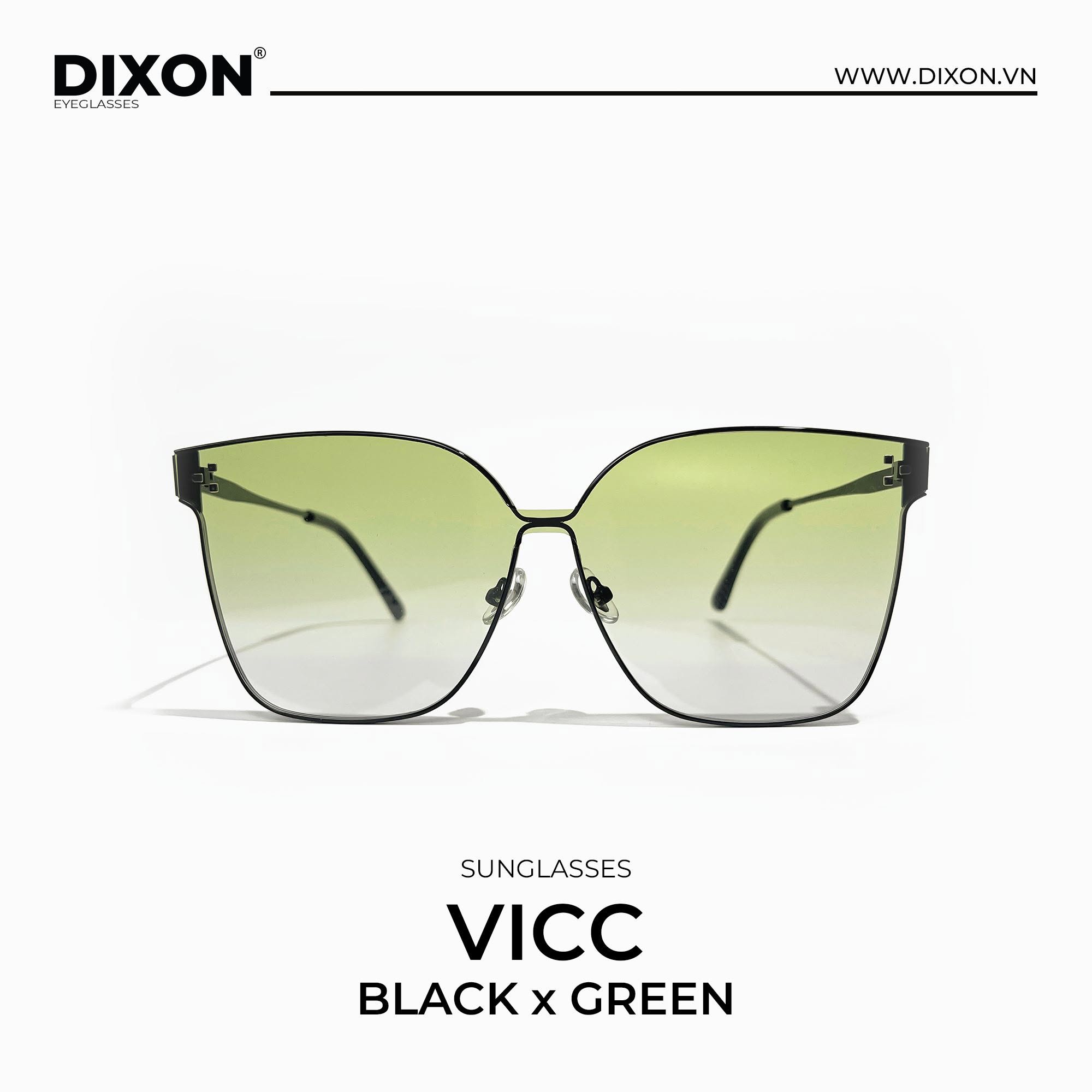 Kính mát Kim loại VICC BLack x Green Ver A