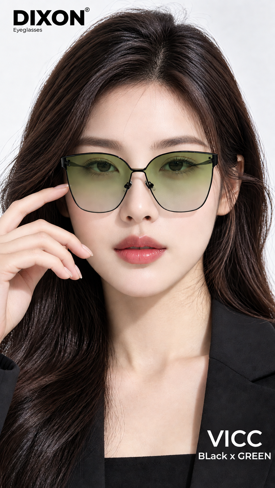 Kính mát Kim loại VICC BLack x Green Ver A