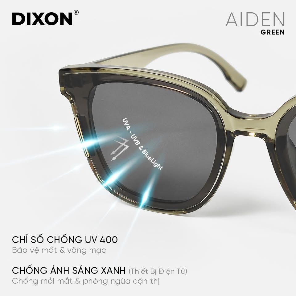 Kính mát Nhựa AIDEN Green Ver A