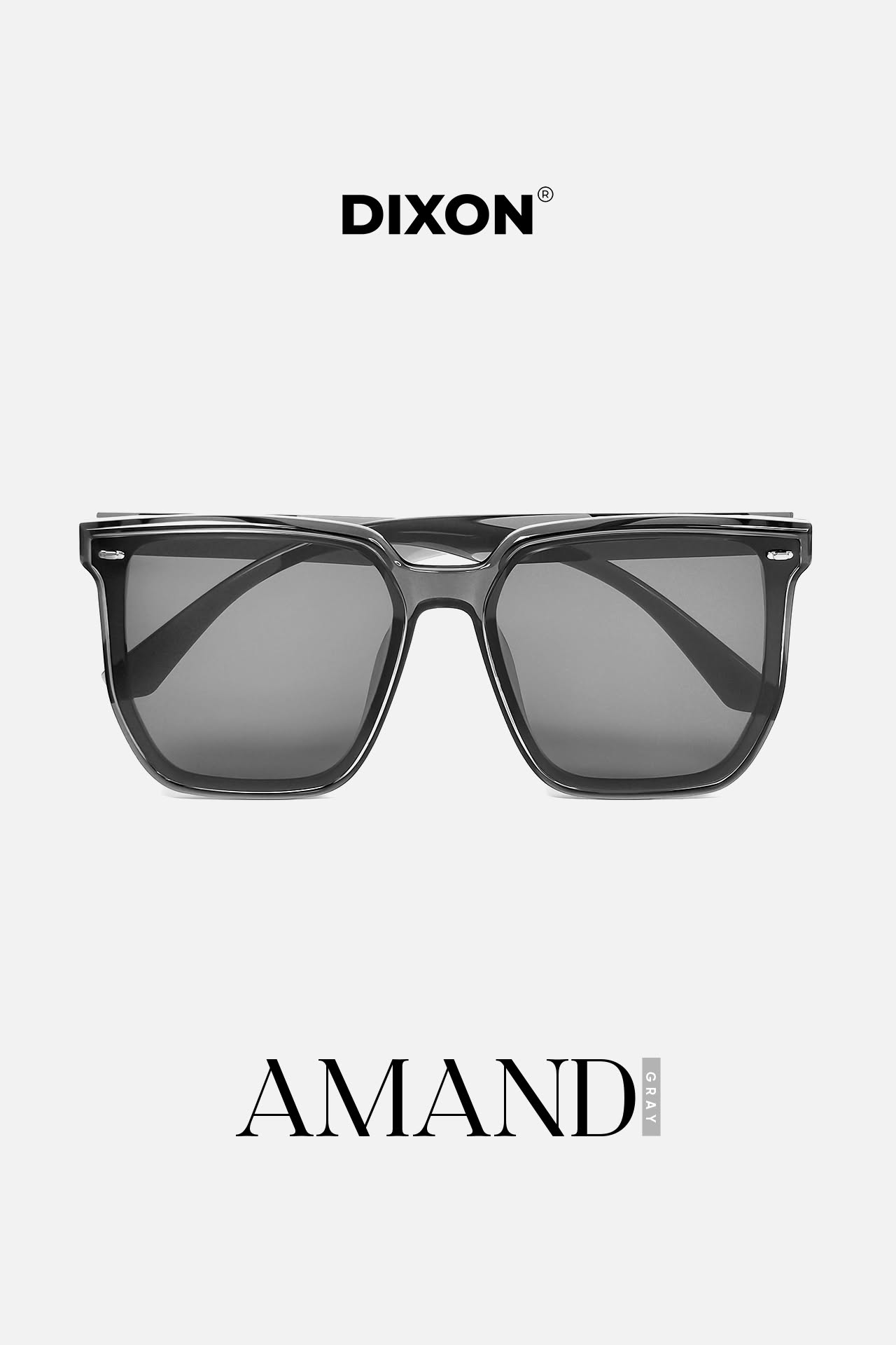 Kính mát Nhựa AMAND Gray Ver A