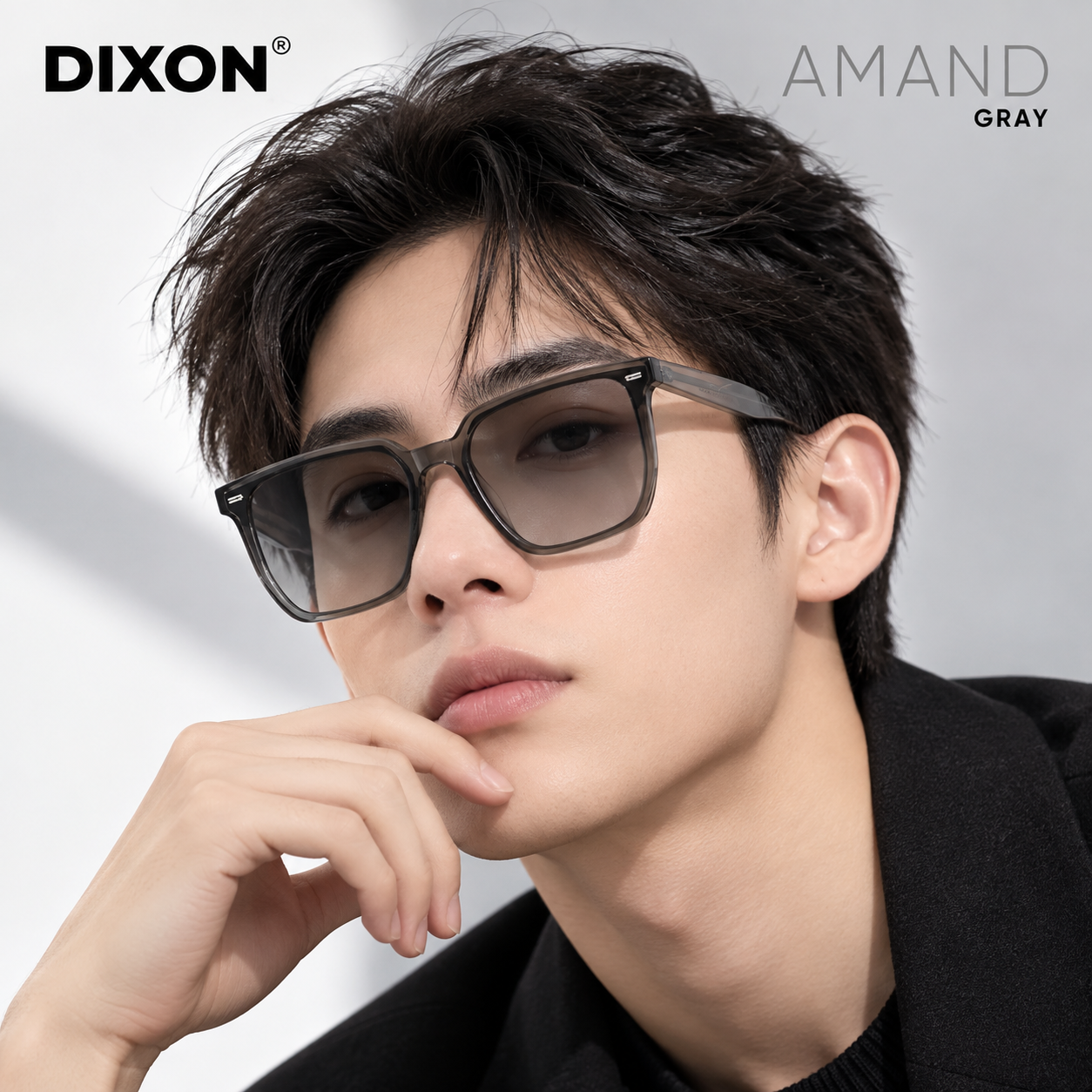 Kính mát Nhựa AMAND Gray Ver A