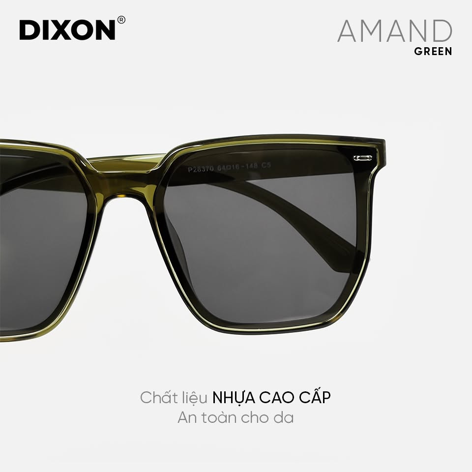 Kính mát Nhựa AMAND Green Ver A