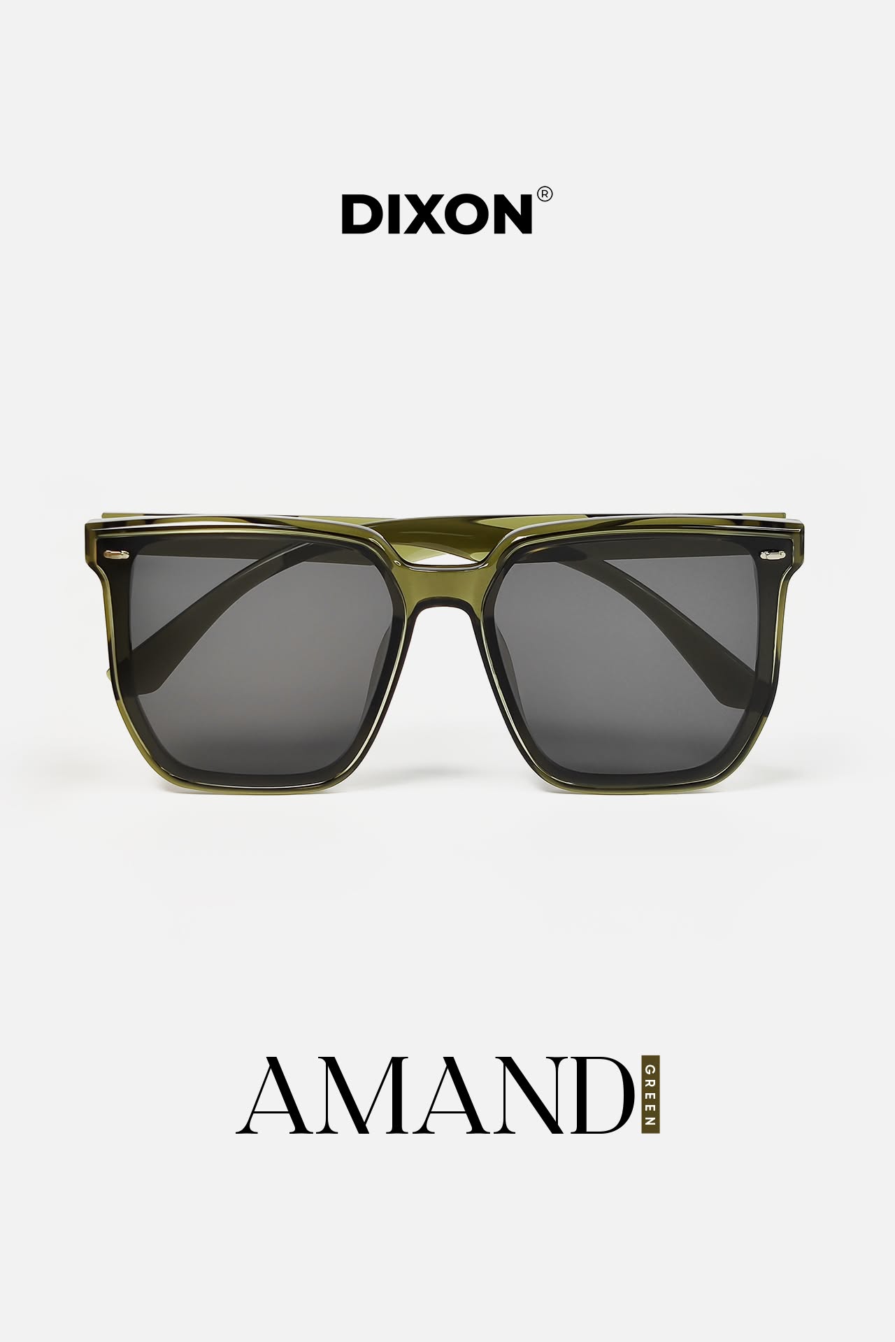Kính mát Nhựa AMAND Green Ver A
